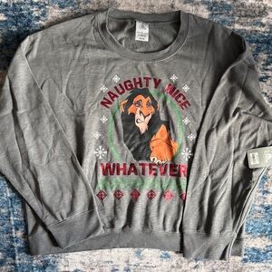 Disney Gray Scar Crewneck Sweater